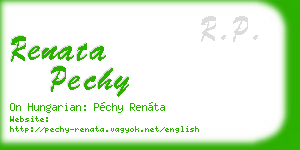 renata pechy business card